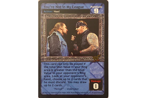 You're Not in My League - Backlash