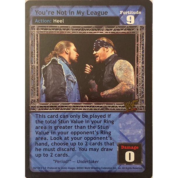 You're Not in My League - Backlash