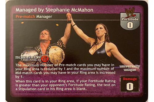 Managed by Stephanie McMahon - SS2