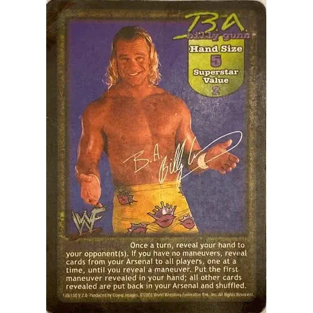 B.A. Billy Gunn Superstar Card D 1