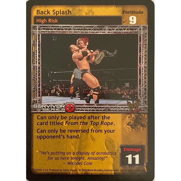 Back Splash - SS2
