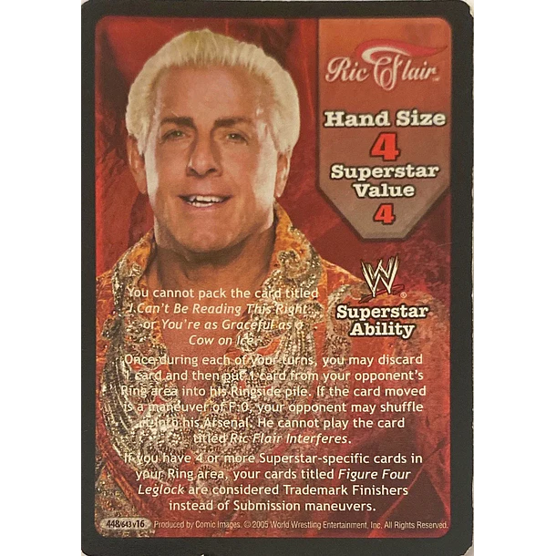 Ric Flair Superstar Card - SS3 MP