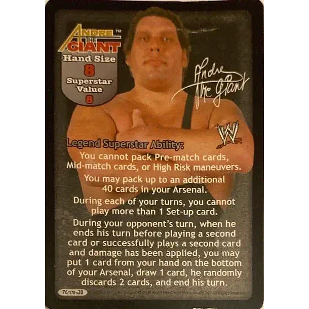 Andre The Giant Superstar Card D
