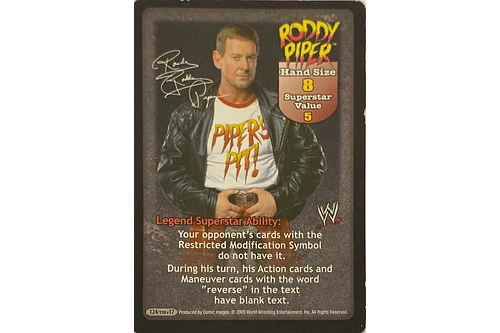 Roddy Piper Superstar Card MP