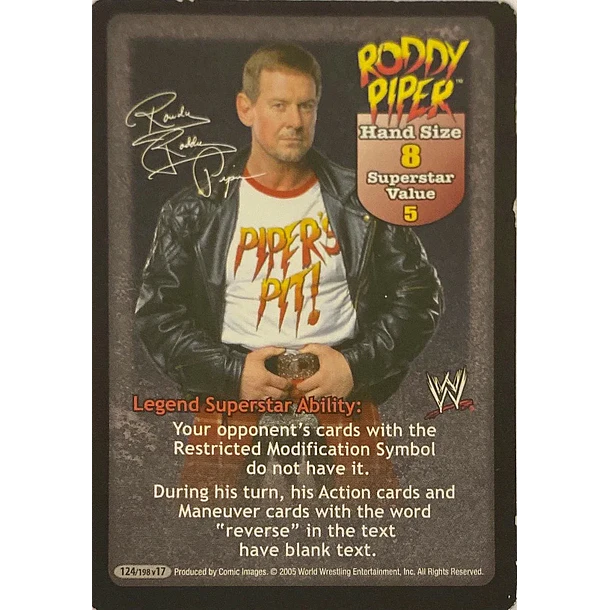Roddy Piper Superstar Card MP