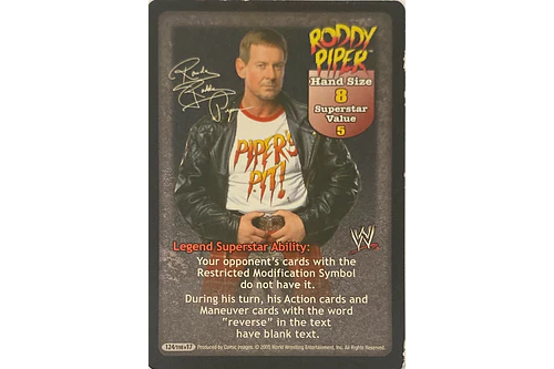 Roddy Piper Superstar Card HP