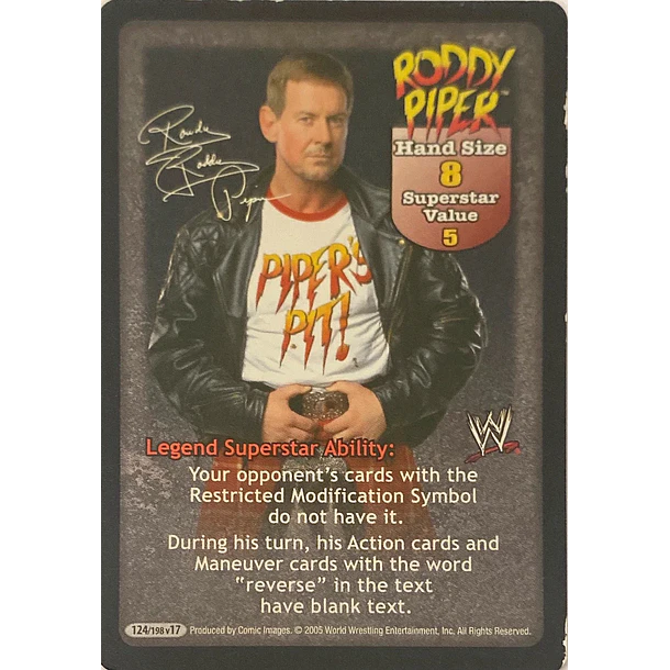Roddy Piper Superstar Card HP