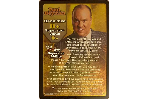 Paul Heyman Superstar Card - SS3 LP
