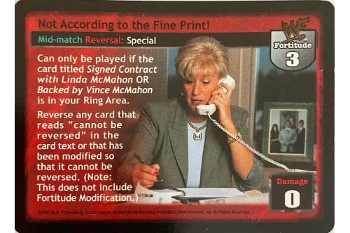 Not According to the Fine Print! LP