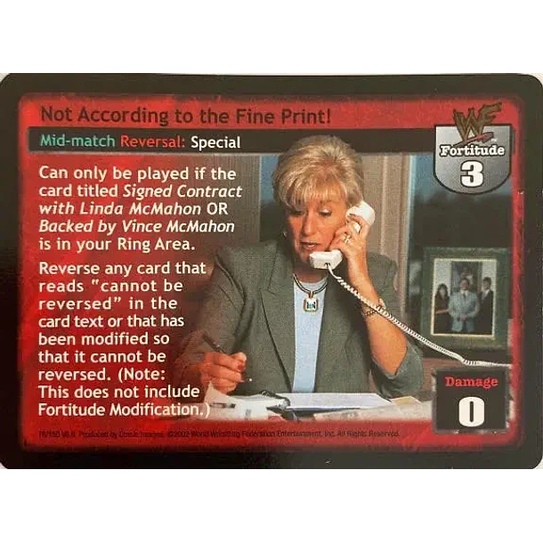 Not According to the Fine Print! LP