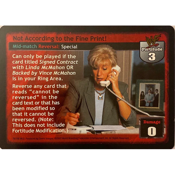 Not According to the Fine Print! MP