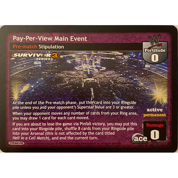 Pay-Per-View Main Event - SS3 LP