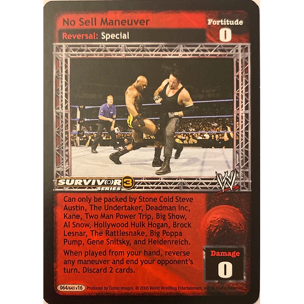 No Sell Maneuver - SS3 NM
