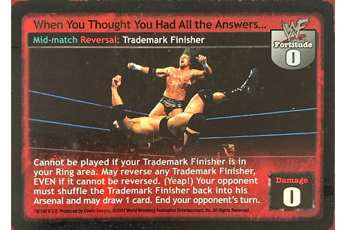 When You Thought You Had All the Answers... - Backlash