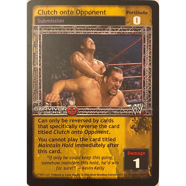 Clutch onto Opponent - SS2 LP