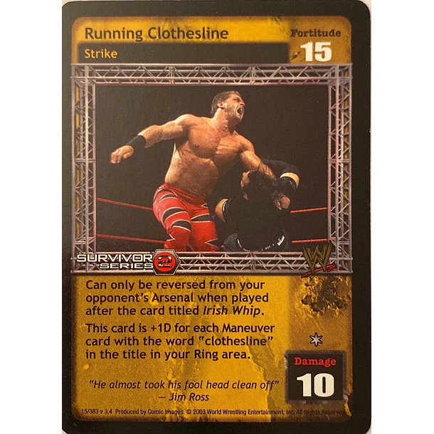 Running Clothesline - SS2