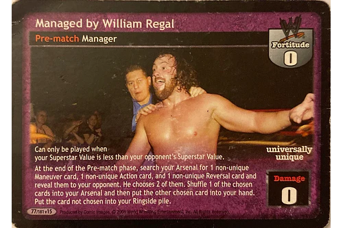 Managed by William Regal MP