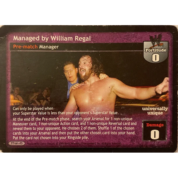 Managed by William Regal MP
