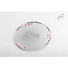 TAPA COMBUSTIBLE CROMADA SANTA FE DM 2013 - 2018  2