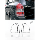 FOCOS TRASEROS CROMADOS TUCSON 2004 - 2009  1