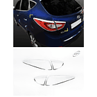 FOCOS TRASEROS CROMADOS TUCSON IX 2010 - 2015 1