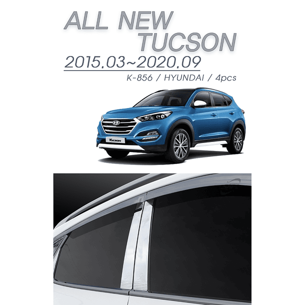 PILAR B CROMADO ALL NEW TUCSON 2016 - 2020 1