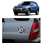 TAPA DIESEL CROMADO  SPORTAGE  2005 - 2010 1