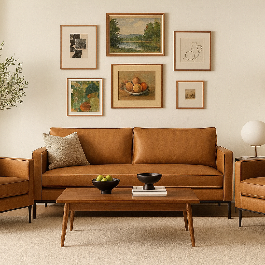 Linea Osorno - Set (2 cuerpos + 2 individuales) - 30% cuero natural 2