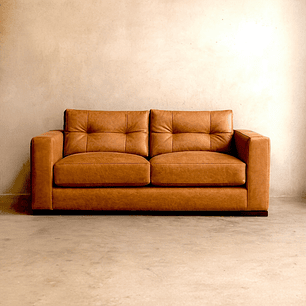 Sofá Roma 30% cuero natural- Disponibilidad inmediata