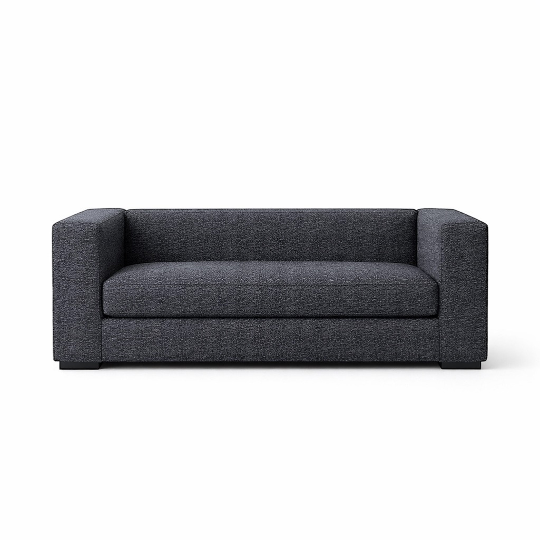 Sofá Turin 190 cm - Gris Oscuro (Lino Hidrorepelente) 1