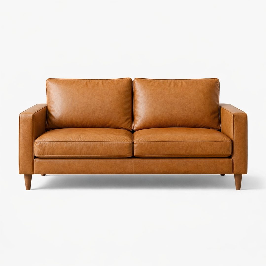 Sofá Chillan 155 cm - 30% cuero natural 1