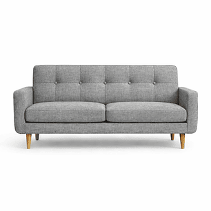 Sofá Valencia 170 cm - Gris medio (Lino Hidrorepelente)