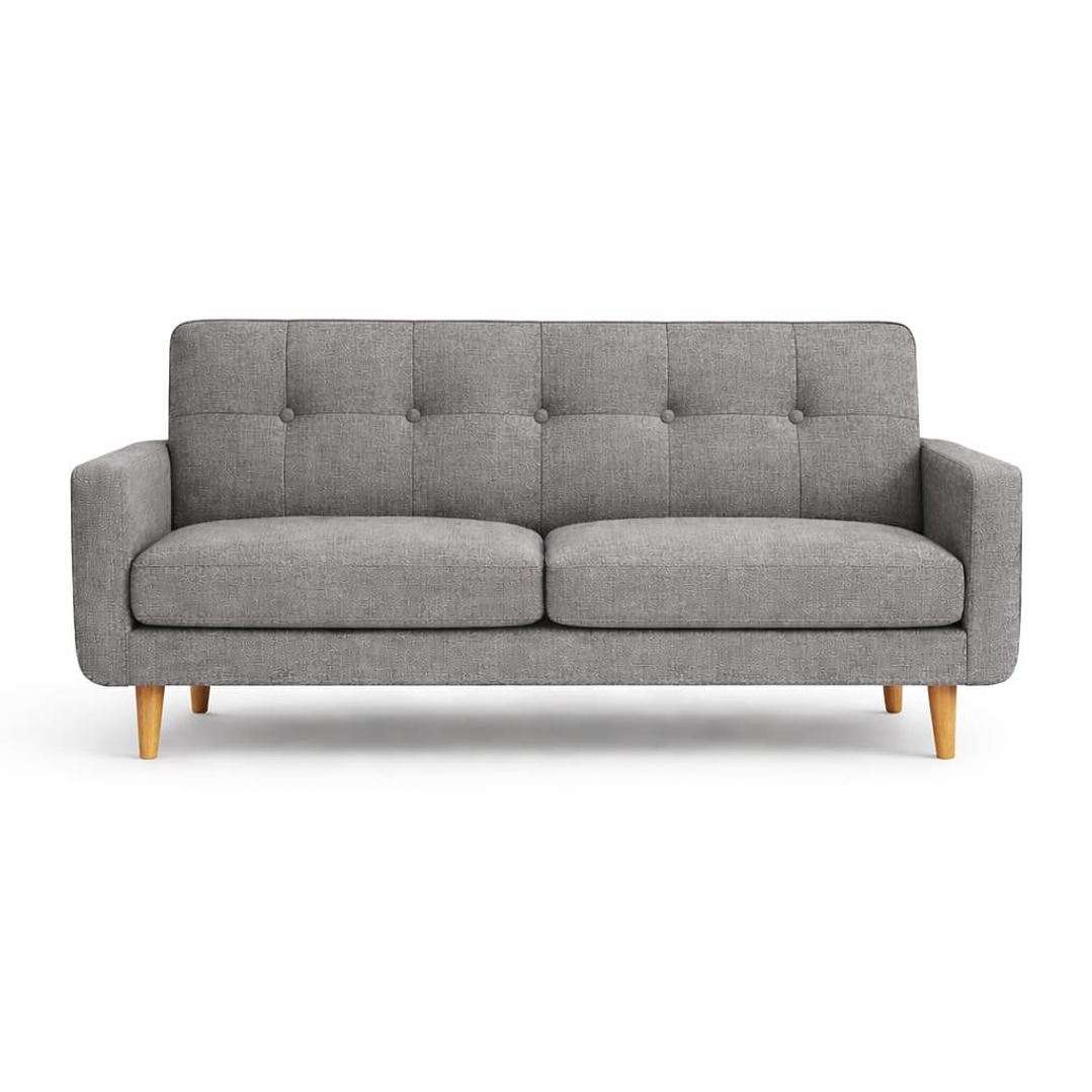 Valencia 170 cm - Gris medio - Lino Hidrorepelente 1