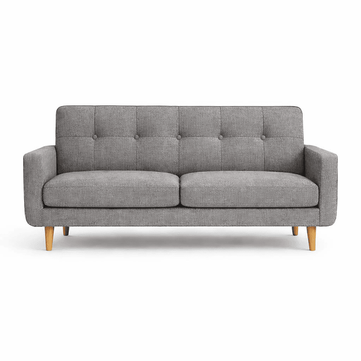 Valencia 170 cm - Gris medio - Lino Hidrorepelente 1