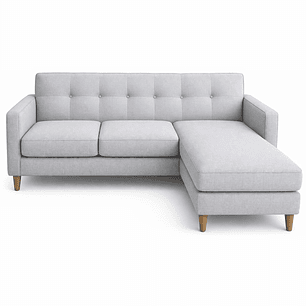 Berlin - 195 cm - Gris Claro - (Lino Hidrorepelente)