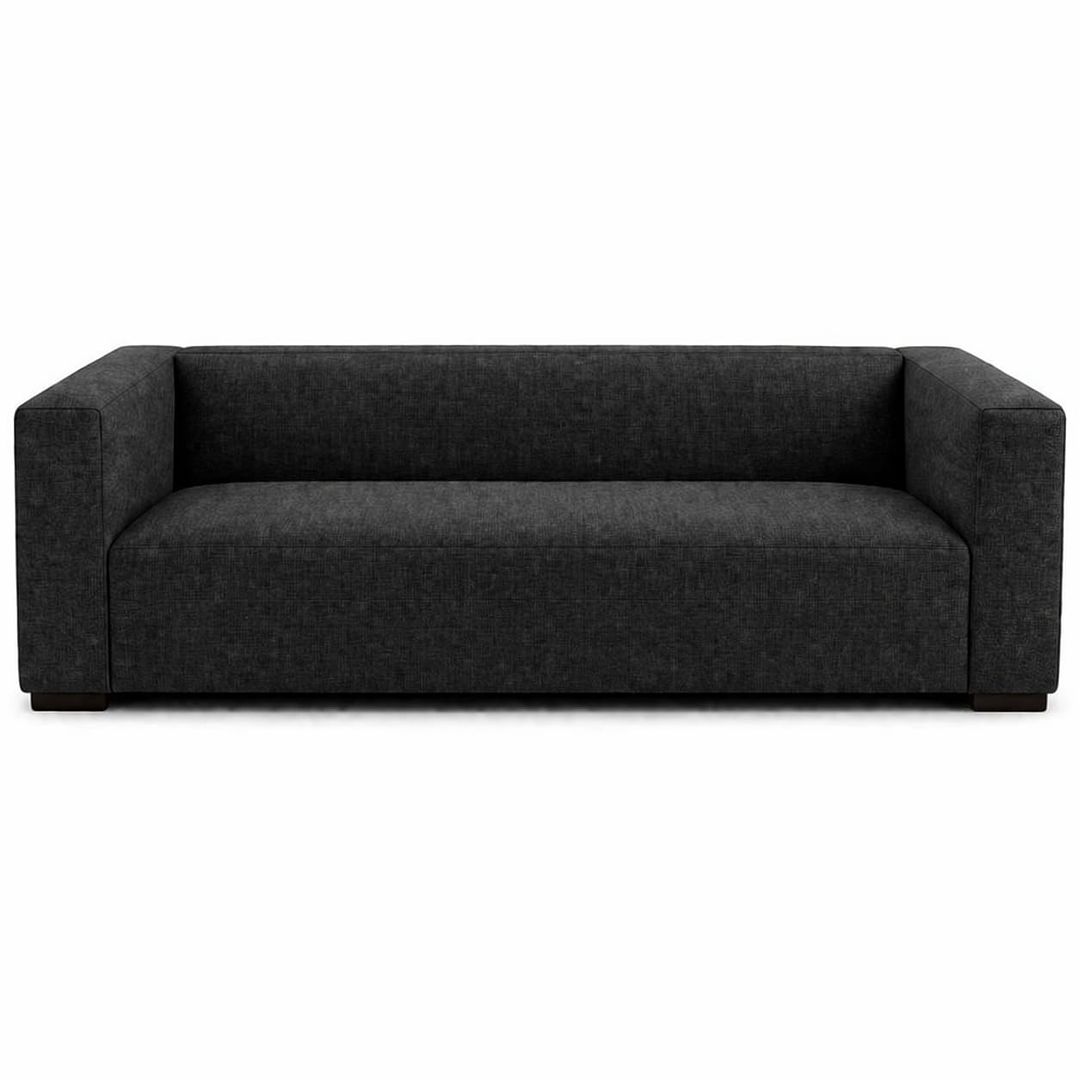 Viena 190cm - Gris Oscuro - Lino Hidrorepelente 1