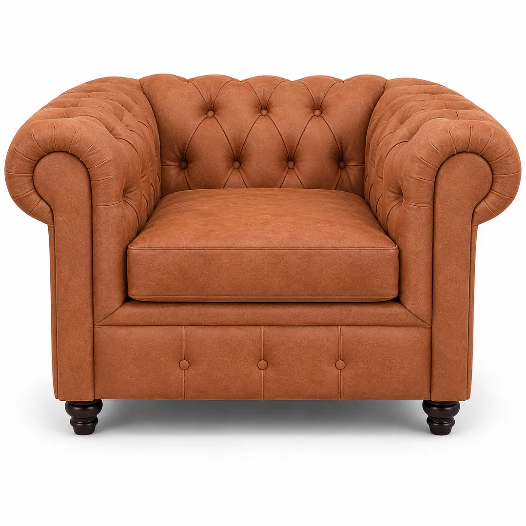 Chesterfield Individual 110 cm - Cuero 30% natural  1