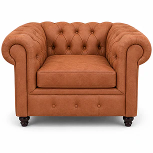 Chesterfield Individual 110 cm - Cuero 30% natural 