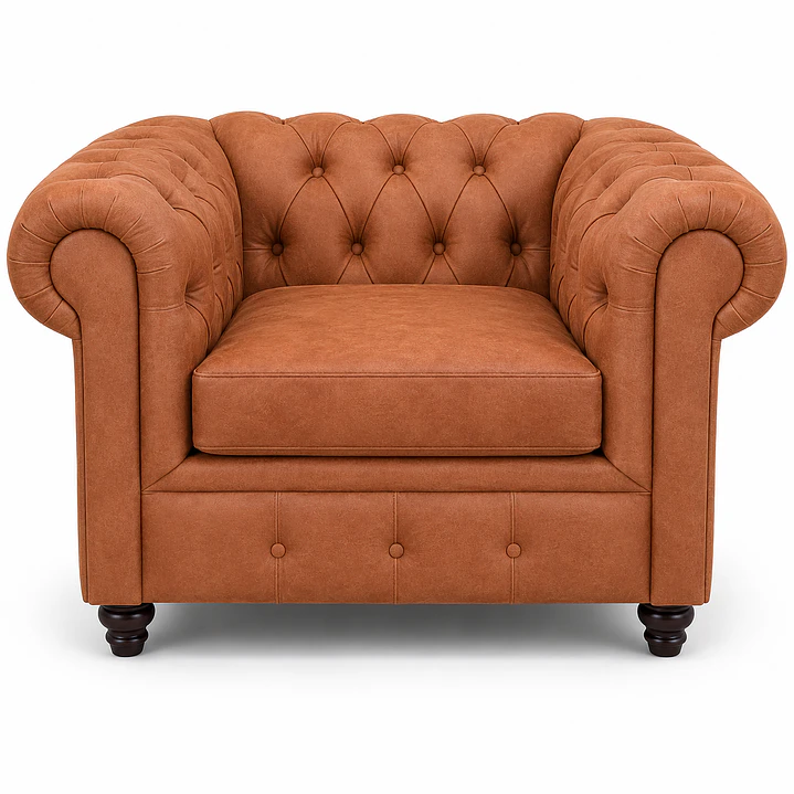 Chesterfield Individual 110 cm - Cuero 30% natural  1
