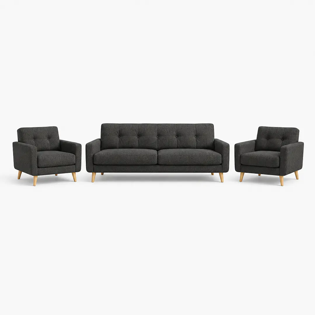 Set de Living Valencia 170 cm + 2 Poltronas 1