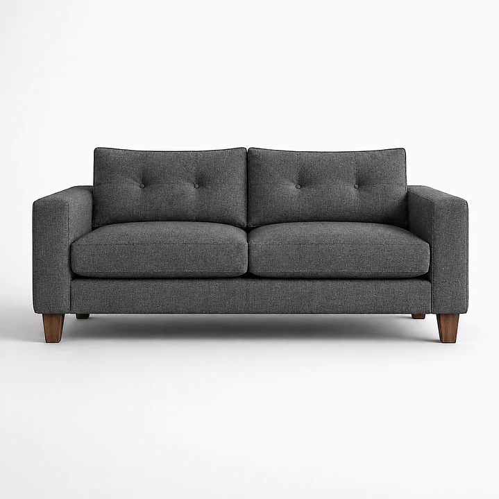 Sofá Frutillar 180 cm - Lino hidrorepelente Gris Oscuro 1