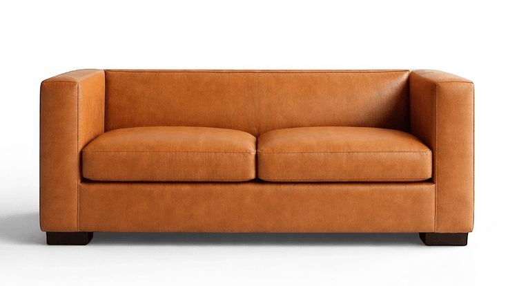 Sofá Villarrica 30% cuero natural