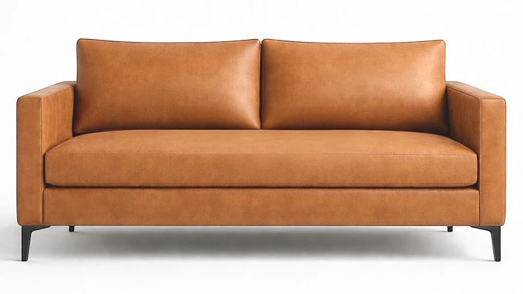 Sofá Osorno 30% cuero natural