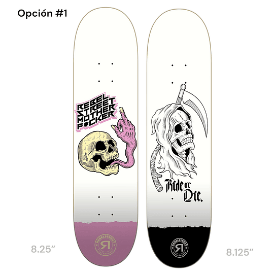 OFERTA NAVIDEÑA - 2 TABLA REBELSTREET A ELECCION