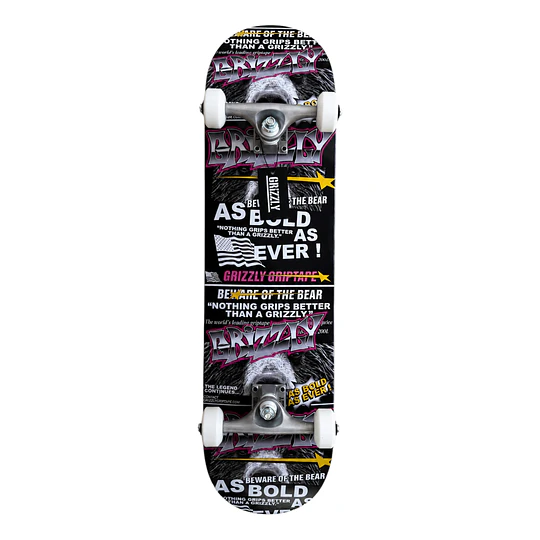 SKATE COMPLETO GRIZZLY 8.125"