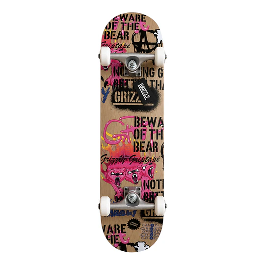 SKATE COMPLETO GRIZZLY 8.125"
