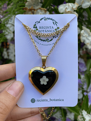 Relicario Dorado Corona Poeta