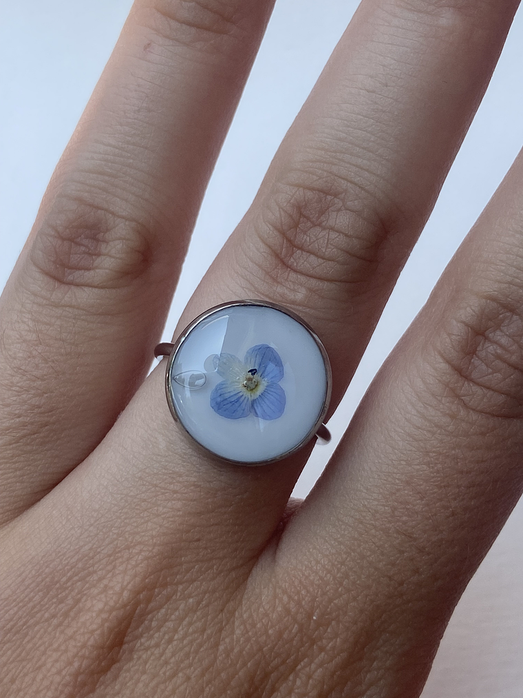 Anillo Verónica Plateado 2