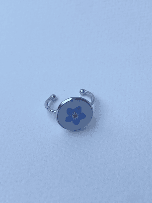 Anillo No Me Olvides Plateado