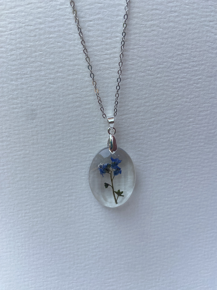 Collar Racimo Celeste 2